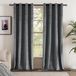 Rideaux Velours Noir - Rideaux Thermiques Isolants pour Salon