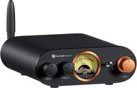 Fosi Audio MC101 – Bluetooth Stereo Versterker met VU-meter – 2×100W – RCA – Bas & Treble regeling – Aluminium