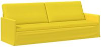 vidaXL Canapé 3 places Jaune clair 220 x 81 x 82 cm Tissu