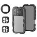 NEEWER 16 Pro Cage, stabilisateur vidéo pour téléphone, compatible avec iPhone 16 Pro avec adaptateur de filtre de 67 mm, plaque arrière pour objectif de 17 mm, adaptateur d'objectif T-mount compatible avec Moment, PA073