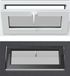 vidaXL Kelderraam RISOR 80 x 40 cm PVC helder glas