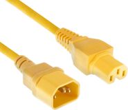 ACT Netsnoer C14 - C15 geel 2 m AK5311