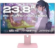 JAPANNEXT Gaming Monitor 23.8" IPS Full HD 120Hz 0.5ms Pastel Roze | JN-IPS238G120F-HSP-PK