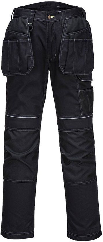 Portwest PW3 Werkbroek met holsterzakken T602 - Zwart - 34