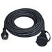 Masterplug EXF1016RN7251IP-PX Rallonge électrique, 3000 W, 230 V, Noir, 10 m