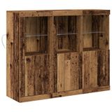 vidaXL LED Dressoir Oudhout 123 x 37 x 100 cm