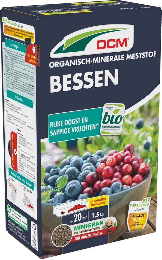 DCM Bessen - 1.5 kg - Biologisch - Fruit - Kunststof