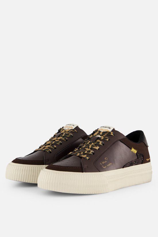 Tamaris Sneakers bruin Imitatieleer - Maat 40