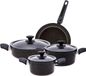 Set de cuisine en acier inoxydable, set de casseroles, adapté au four, antiadhésif, lavable au lave-vaisselle