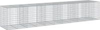 vidaXL Schanskorf - 550x100x100 cm - Gegalvaniseerd - Zilver