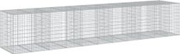 vidaXL Mur en gabion - 550x100x100 cm - Galvanisé - Argent