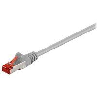 goobay - Verbindingskabel - RJ-45 (M) naar RJ-45 (M) - 10 m - SFTP, PiMF - CAT 6 - halogeenvrij, gevormd, zonder haken - grijs