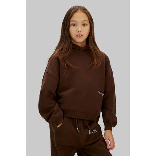 Calvin Klein hoodie donkerbruin