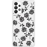 Samsung Bedrukt siliconen hoesje compatibel met Galaxy A53 5G Roses noires