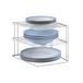 Metaltex Silos hoekkast, 2 niveaus, 25 x 25 x 19 cm, wit