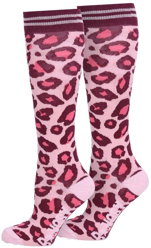 B. Nosy Y602-5904 panter Sokken roze meisjes- Maat 35/38