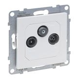 LEGRAND SEANO doorgangsdoos TV-R-SAT, HD-TV, 14 dB, ultrawit, 765168