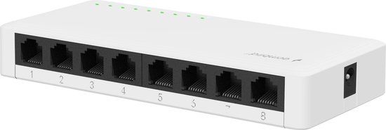 Gembird NSW-G8-01 - Switch - 8-poorts - Gigabit - Wit