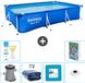 Bestway Piscine rectangulaire Steel Pro - 300 x 201 x 66 cm - Bleu