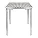 Bolero Vierkante Tafel 600mm Aluminium Frame Roestvrijstalen Blad Binnen Buiten CG837