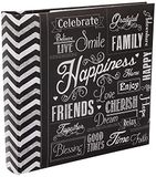 Pioneer Photo Albums 200-Pocket Krijtbord Geluk inches Thema Fotoalbum voor 4 x 6 inch Prints, Papier, 200 Pocket
