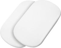 Maxi-Cosi Organic-reiswieglakens, Compatibel met alle Maxi-Cosi-reiswiegen, 2-in-1 Set, 100% organisch katoenen lakens, Milieuvriendelijk, Eersteklas stof, Machinewasbaar - Wit