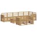 vidaXL Ensemble de canapés d'extérieur 9 pc Blanc Bois d'Acacia Massif