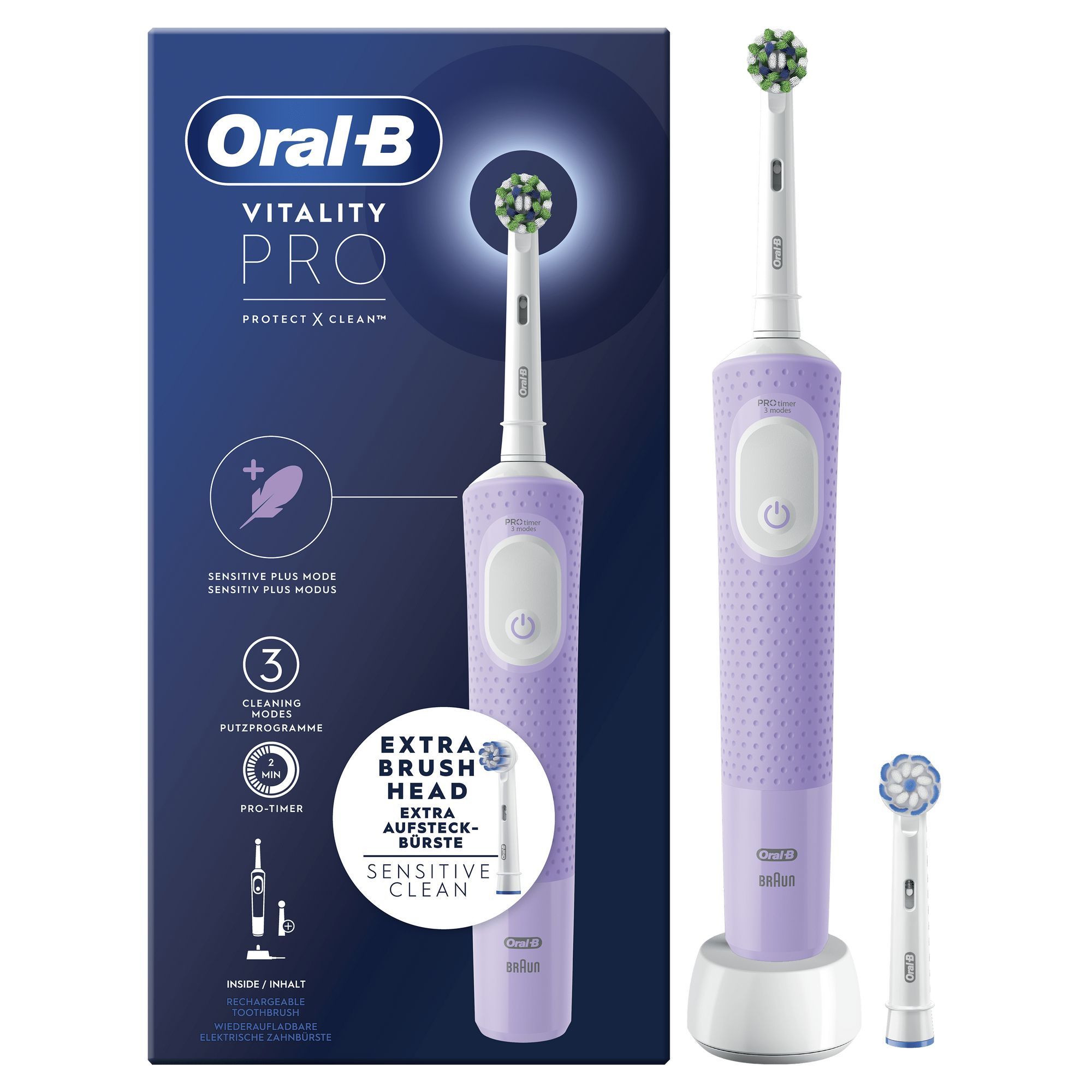 Oral-B Vitality Pro Roterende-oscillerende tandenborstel - Violet