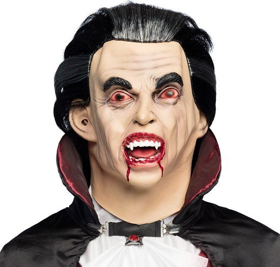 Boland Latex Graaf Vamp Masker - Halloween Horror Accessoire voor Volwassenen