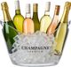 Merkloos Relaxdays ijsemmer - 8 liter - handgrepen - kunststof - transparant