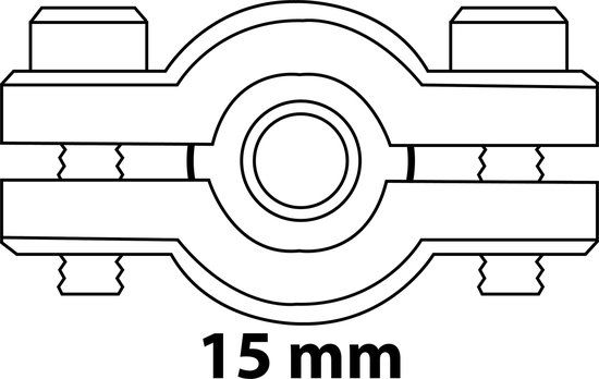 KIRCHHOFF MS afdichtklem, blanco, voor 15 mm