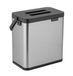 WENKO Afvalbak met handvat Colin 3 liter RVS mat/zwart