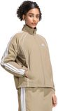 Adidas Sportswear Iconic Woven Sportjack Met 3-Stripes - Dames - Beige