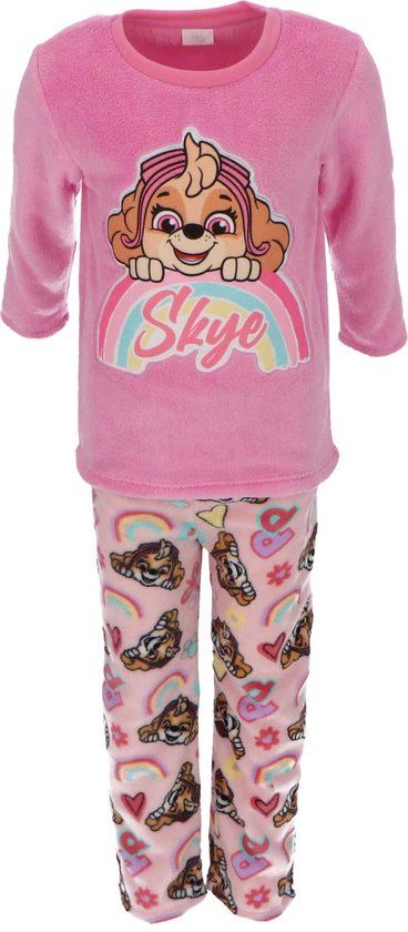 4KidsOnly Paw Patrol Coral-Fleece Pyjama - Maat 110/116 - Roze - Kind