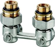 MARKENPRODUKT IMI Hydronic Engineering Deutschland GmbH H-onderblok haaks v. radiatoren Wit Messing
