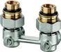 MARKENPRODUKT IMI Hydronic Engineering Deutschland GmbH H-onderblok haaks v. radiatoren Wit Messing