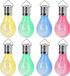 Merkloos 12x Solar hang lampenbolletjes gekleurd tuinverlichting op zonne-energie 15 cm
