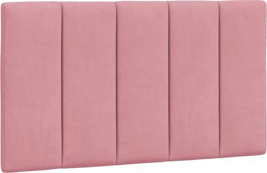 vidaXL Hoofdbordkussen "Hanko" 80 cm fluweel roze