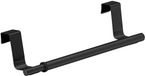 WENKO Uitschuifbare handdoekhouder voor keukendeur 22-35cm mat zwart staal