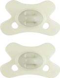 Difrax Fopspeen Natural - 0 tot 6 Maanden - Lichtgroen - 2 Stuks