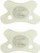 Difrax Fopspeen Natural - 0 tot 6 Maanden - Lichtgroen - 2 Stuks