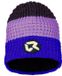 Rock Experience Duck Mountain Beanie Unisex Muts Wol Gestreept One Size Paars