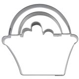 Staedter Bloemmand Cookie Cutter, Stainless Steel, Silver, 7.5 cm
