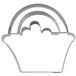 Staedter Bloemmand Cookie Cutter, Stainless Steel, Silver, 7.5 cm