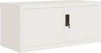 vidaXL Archiefkast 90x40x40 cm staal wit