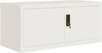 vidaXL Archiefkast 90x40x40 cm staal wit