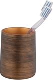 Wenko Tandenborstelbeker Palena, bruin, aardewerk, 10.8 cm