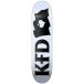 KFD Planche de skate KFD Logo Flagship (8" - Blanc)