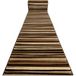 Royal Tapis De Couloir Royal 5374 Rayures Ondulées Beige / Marron 120cm Marron 120x280 Cm