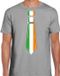 Bellatio Decorations Verkleed shirt voor heren - stropdas Ierland - grijs - supporter - themafeest M
